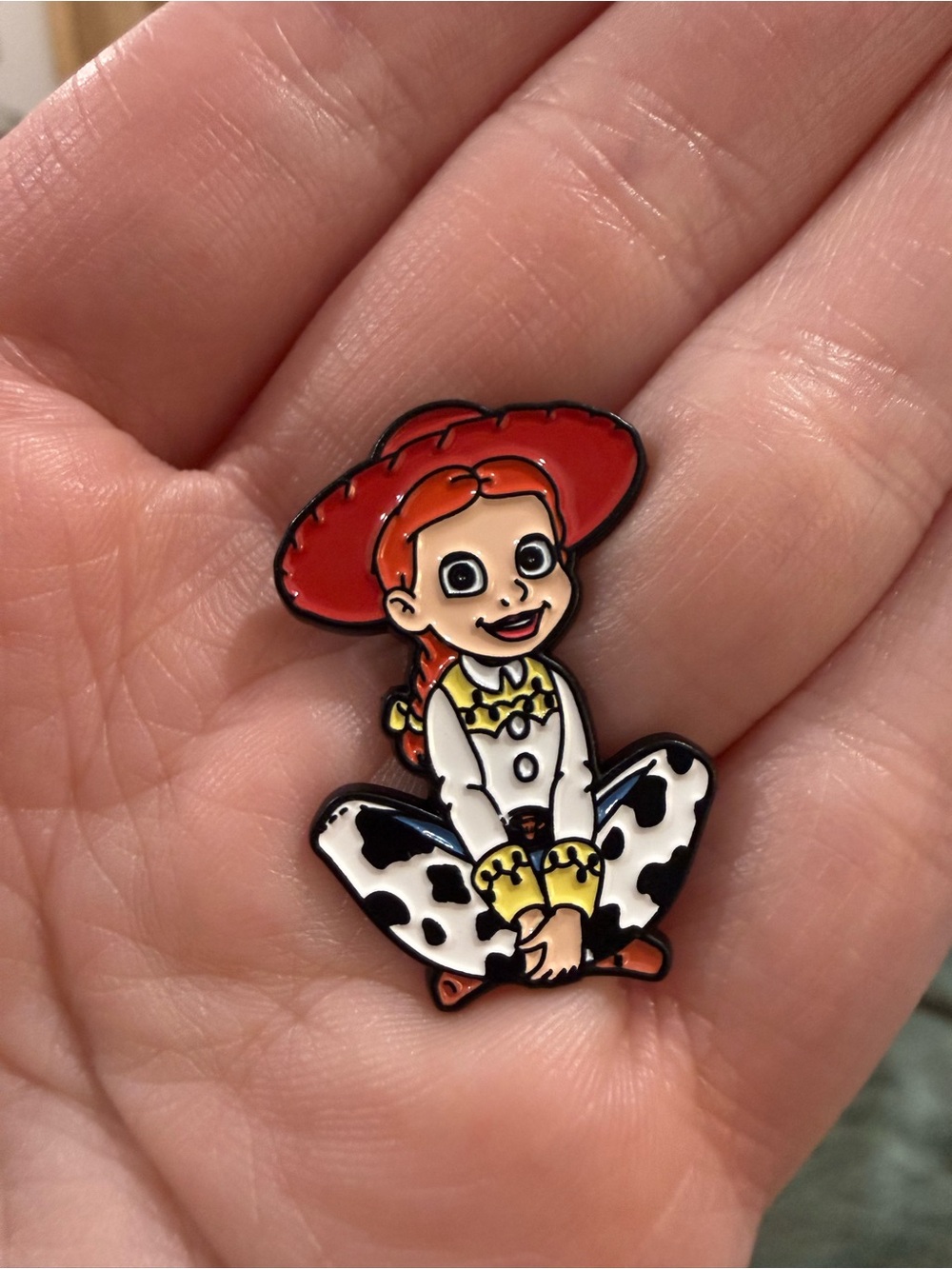 Disney Toy Story inspired Jessie Red Hat Cowgirl Collectible Enamel Pin